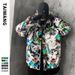 Men's Clothing Fashionable Bear Silk cotton Jacket Men's New Winter Jacket Youth Snowflake Print Silk cotton Jacket_viptrois.com