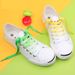 Shoe Accessories color gradient shoelaces sports shoes white shoes canvas shoes children's personality trendy flat shoelaces_viptrois.com