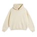 Unisex Oversized Fleece Hoodie - Drop Shoulder Streetwear Sweatshirt With Kangaroo Pocket_viptrois.com