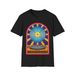 Vinyl Album T-Shirt Mens Womens Tees Top, Stained Glass Tee, Retro Music Tee, DJ Top, Ornamental Art_viptrois.com