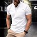 New Sports Muscle Men's T-shirt Slim Fit American Stand Up Neck Now Available_viptrois.com