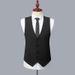 Men's Clothing woven striped three piece suit one button men's business suit slim formal wedding suit suit_viptrois.com