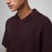 Men's Knit Polo Collar Long Sleeve Sweater - Soft & Breathable Cotton Blend, Relaxed Fit, Classic V-neck Design For Casual Winter Wear (Dark Brown)_viptrois.com