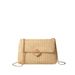 Women's Summer Woven Crossbody Bag - Straw Purse With Diamond Lock & Chain Strap (Minimalist Women's Shoulder Bag)_viptrois.com