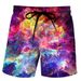 Men's Color Sports 3D Printing Sweat-Absorbent Shorts_viptrois.com