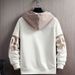 Men's Letter Print Hoodie – Korean Streetwear Pullover With Fleece Lining, Oversized Fit, Drop Shoulder Design For Casual Wear (M-3XL)_viptrois.com