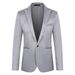 Men's Clothing Spring Foreign Trade Men's Slim Suit Korean Style Solid Color Single Breasted Suit Jacket Young Men_viptrois.com