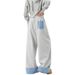 American Cleanfit Retro Contrasting Color Plaid Sweatpants Men's And Women's Autumn Loose And Drape Thin Wide-leg Casual Pants_viptrois.com