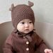 Autumn Winter Cute Baby Warm Knitted Love Ear Protection for Boys and Girls Small Month Old Woolen Pullover Hat_viptrois.com