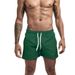 UXH Men's Lightweight Four-Way Stretch Woven Quick-Dry Loose Fashion Solid Color Running Fitness Shorts_viptrois.com