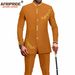 Men's clothing African national batik cotton men's casual two piece set_viptrois.com