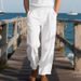 Men's Clothing Spring And Autumn Loose Casual Linen Hip Hop Beach Sports Wide Leg Casual Trousers_viptrois.com
