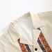 Men's Ethnic Style Jacquard Cuban Collar Short Sleeve Shirt Set Loose Fit Casual Beach Vacation Two Piece Summer Clothing_viptrois.com