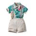 Kid's Clothing Boys summer suits new style beach net celebrity fashionable shirt short sleeve children's summer cool two piece suit trendy_viptrois.com
