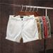 Men's Clothing Summer Trend Loose Casual Wide Leg Shorts Korean Overalls Personality Belt Design Jeans For Men_viptrois.com