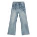 EF JEANS | 2024 New Washed Black Ash White Lightning Crack High Street Personality Jeans Trendy Men And Women_viptrois.com