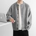 2025 Knitted Cardigan Jacket For Men Cleanfit Sweater Men's Autumn Winter Versatile Lazy Round Neck Knitwear_viptrois.com