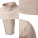 Men's Slim Fit Semi-Turtle Neck Knit Sweater - Breathable Stretch Polyester Casual Pullover For Autumn Winter_viptrois.com