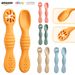 Mother & Kids Silicone Spoon Baby Food Licking Spoon Baby Learning To Eat Training Silicone Soft Spoon Rice Cereal Feeding Sticky Spoon_viptrois.com