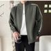 Stand Up Collar Cardigan Sweater, Fashionable Zipper Knit Sweater, Outerwear, Sweater, Thread Sweater_viptrois.com