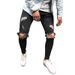 European And American Jeans Ripped Slim Men's Trousers Men's Pants_viptrois.com