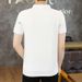 Summer New Men's Lead Short-sleeved T-shirt New Youth High-end Summer Lapel Polo Shirt With Collar Top Trendy_viptrois.com