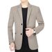 CT 2025 Spring And Autumn New High-end Middle-aged Men's Casual Woolen Suit Dad's Single-piece Blazer Jacket_viptrois.com