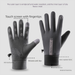 Men's Winter Cycling Electric Bike Windproof Cold-Proof Fleece-Lined Thickened Warm Touchscreen Cotton Ski Gloves For_viptrois.com