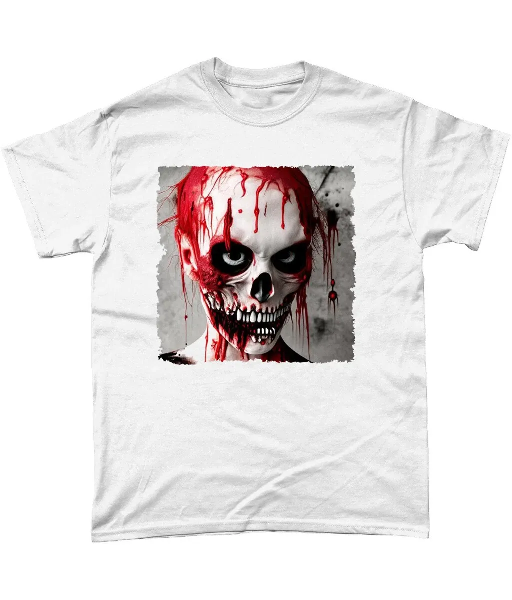 Halloween Scary Zombie T Shirt Mens Womens Tees Top Witches Pumpkins Horror_viptrois.com