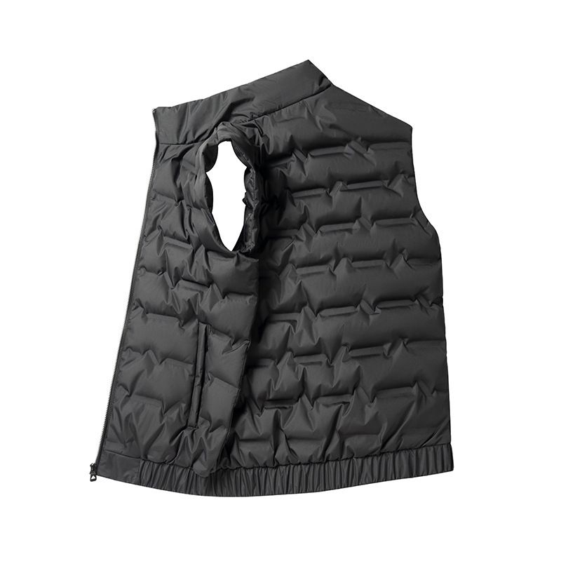 Men's Lightweight Winter Vest Hooded Sleeveless Jacket, Slim Fit Zip-Up Puffer Gilet For Casual & Outdoor_viptrois.com