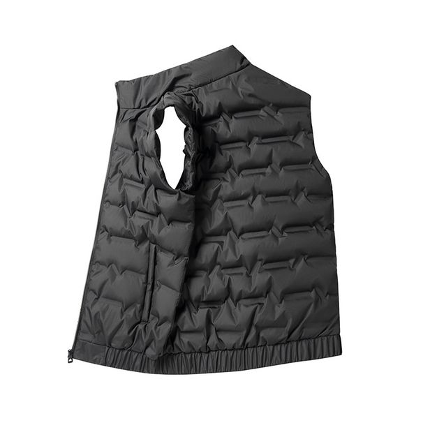Men's Lightweight Winter Vest Hooded Sleeveless Jacket, Slim Fit Zip-Up Puffer Gilet For Casual & Outdoor_viptrois.com