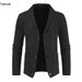 Pure Foreign Trade Cross-Border Autumn Winter Coat European Size Men's New Cardigan Twisted Long Sleeve Top Thickened Knitted_viptrois.com