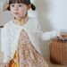 Mother & Kids Girls' Cotton Knit Cardigan With Bow Detail - Lightweight Summer Cover-Up For Toddlers & Kids (Sizes 66-130cm) - White/Gray/Pink_viptrois.com
