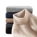 Nordmann High Collar 100% Pure Cashmere For Men, Autumn And Winter Knitted Base Shirt, Long Sleeve Pullover, Loose Fit, Warm Wool_viptrois.com