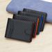 Men's Wallet Card Cases Men's Small Wallet Carbon Fiber Texture Dollar Clip Anti Magnetic RFID Wallet_viptrois.com