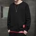 Men’s Layered Look Long Sleeve T-Shirt – Korean Streetwear Pullover, Autumn Essentials, Ribbed Hem Casual Top_viptrois.com