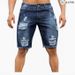 Men's Clothing Goods Slim Fit Ripped Jeans Men's Shorts Men's Clothing Fashion Brand_viptrois.com