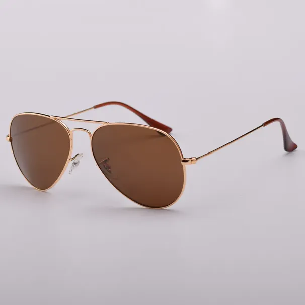 Classic Aviation 3025 Style Sunglasses Women Mens Glass Lenses Sun Glasses Des Lunettes De Soleil_viptrois.com