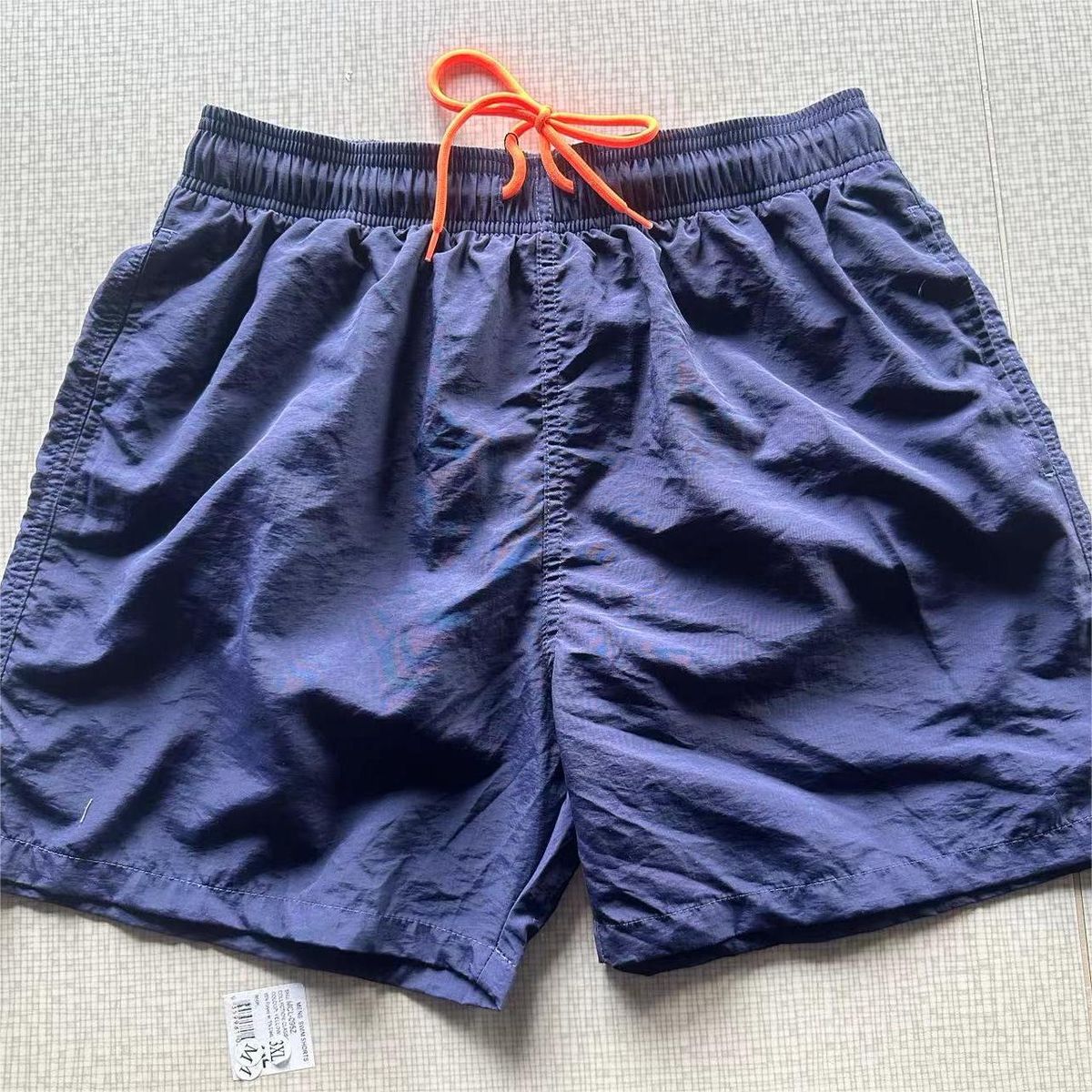2024 New Outdoor Casual Quarter Pants Men's Solid Single Color Lined Beach Shorts_viptrois.com