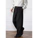 Men's Retro Wide-Leg Trousers – High-Waisted Pleated Straight Pants With Subtle Stripes (M-XXXL)_viptrois.com