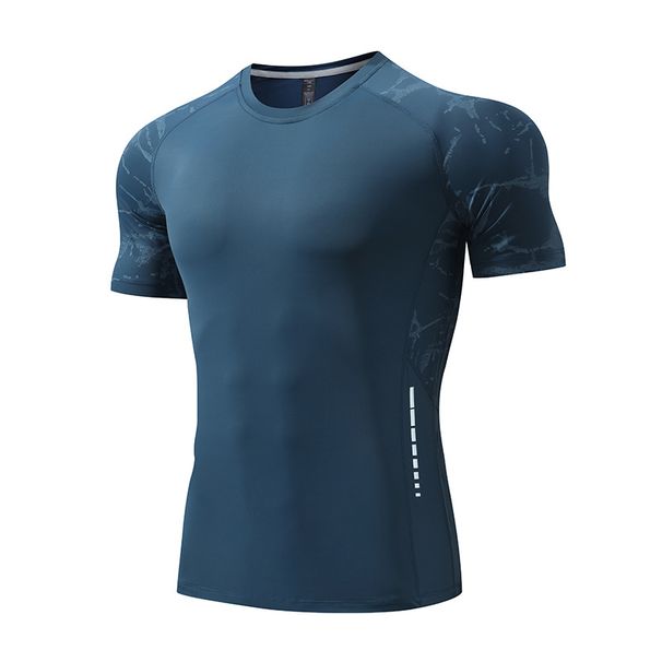 Men's Clothing Sports T Shirt Quick Drying Short Sleeved Top Ice Silk Stretch Fitness Clothes Outdoor Running Training Clothes_viptrois.com