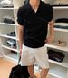 Men's Short-Sleeved Polo Shirt Classic Vintage Feel Stylish Casual Sophisticated For Business And Commuting Summer Versatile Easy To Match_viptrois.com