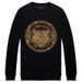 Men's Clothing Sweatshirt Men's New Round Neck Spring And Autumn Hot Diamond Tiger Head Trendy Brand Loose Pullover Long Sleeve Tops_viptrois.com