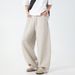 Men's Clothing Extured Casual Pants For Men, New Spring And Summer Silhouette Scimitar Trousers, Drapey Loose American Sports Sweatpants_viptrois.com