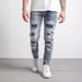 Men's Clothing High Quality Men's Worn Out Stretch Jeans Jeans Men's Jeans_viptrois.com