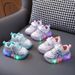 Mother & Kids Light Up Leather Sneakers For Girls Cartoon Princess Shoes Soft Soles Non-slip Toddler Shoes_viptrois.com
