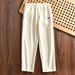 Men's Clothing Men's Autumn Elastic Waist Straight Casual Pants Sweatpants Slightly Wide Leg Trousers_viptrois.com