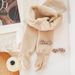 Kid's Clothing Children's winter plus velvet thickened pantyhose for girls Maillard color warm baby big butt leggings_viptrois.com