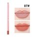 Waterproof Matte Lip Liner Pencil In Brownish-Pink Shade - Long-Lasting, Plumping & Foaming Formula For Precise Lip Contouring_viptrois.com
