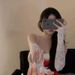 Han Miscellaneous Girl Group Style Mesh Flower Wedding Lolita Black And White Lace Gloves Sexy Photography Props_viptrois.com